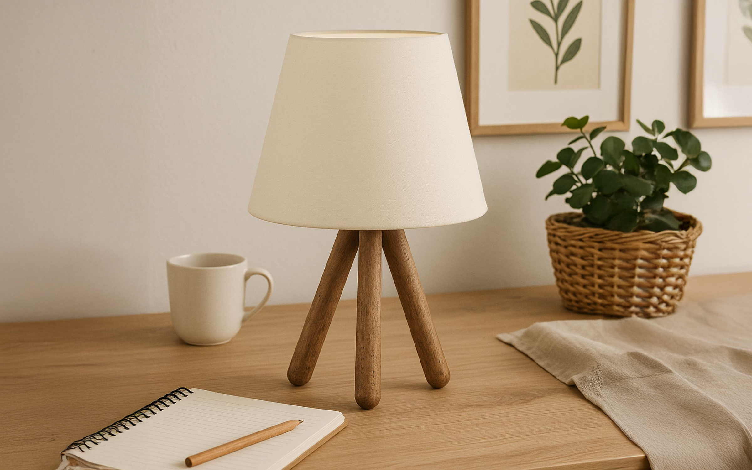 Bulb type: 1xE27/max 40W Table lamp, white  1